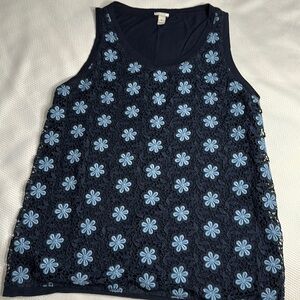 ~3 for $20~ J. Crew crochet lace tank top